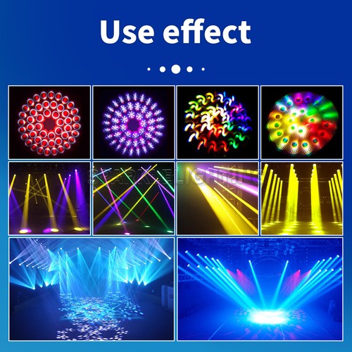 2PCS 230W 7R Moving Head Beam Light with Case 17Gobo Rainbow Effect Disco DJ Bar - Picture 8 of 8