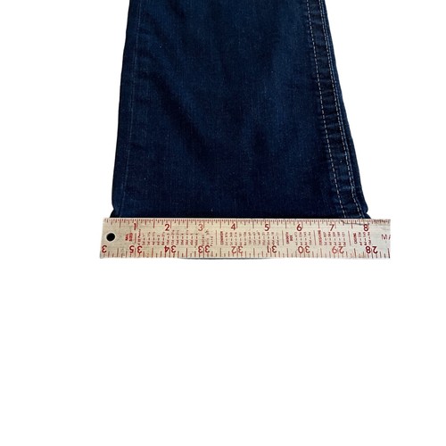 BKE Denim Payton Size 28L Style ABK1133 Mid-Rise Dark Wash Silver Stitching - Picture 6 of 9