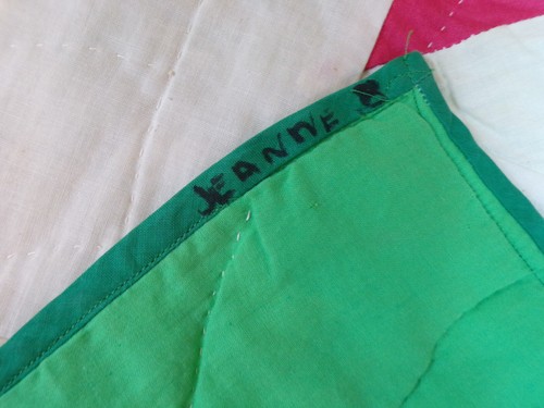 VINTAGE ANTIQUE USA QUILT 90" x 70" STARBURST w/CHEVRON BORDERS 100% COTTON C25 - Picture 8 of 10