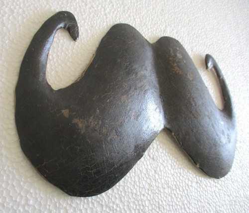 VINTAGE OLD ADVERTISEMENT TRADE SIGN MOUSTACHE / MUSTACHE - Picture 4 of 9
