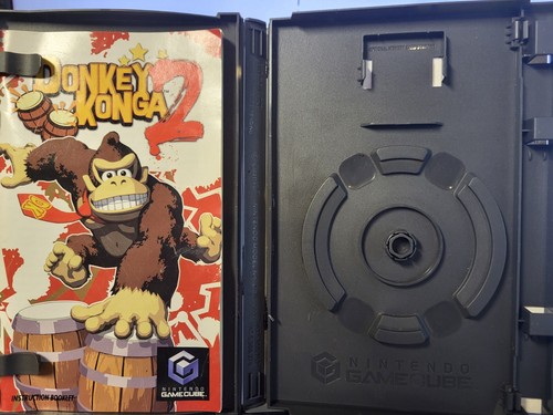 Donkey Konga (Nintendo GameCube, 2004) Estuche Original + Solo Manual - SIN JUEGO - Imagen 2 de 2