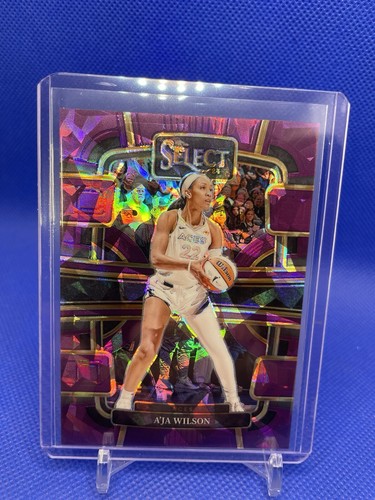 Aja Wilson 2024 Panini WNBA Select /149 Purple Ice Prizm Concourse #86 SP