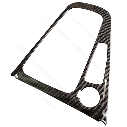 Carbon fiber color Gear shift Panel Cup Holders Cover For Ford Focus 2015-2018 - Foto 9 di 12