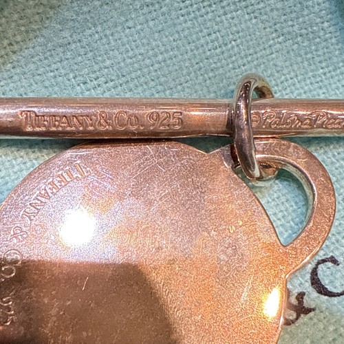 Tiffany & Co. Sterling Silver Triangle Round Disk KeyChain by Paloma Picasso - 第 3/9 張圖片