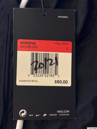 SDSU WOMENS TRACK & FIELD NIKE AO1485-010 ACADEMY19 RAIN JACKET/WINDBREAKER - Picture 5 of 5
