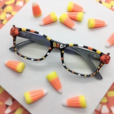 Halloween Reading Glasses, Hand Painted Readers, Holiday Eyeglasses, Candy Corn