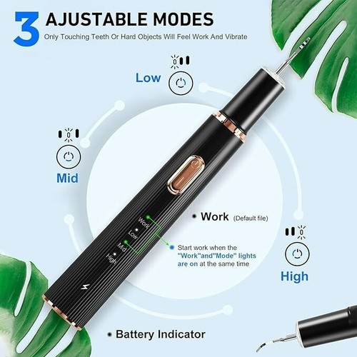 Plaque Remover for Teeth, Tartar Remover for Teeth Cleaning with 4 Replaceable H - Picture 6 of 24
