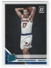 IGNAS BRAZDEIKIS 2019-20 DONRUSS OPTIC ROOKIE KNICKS MICHIGAN WOLVERINES K2