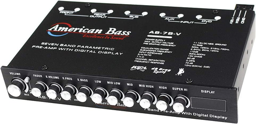 American Bass High End 7 Band Equalizer Voltage Display - Picture 6 of 6