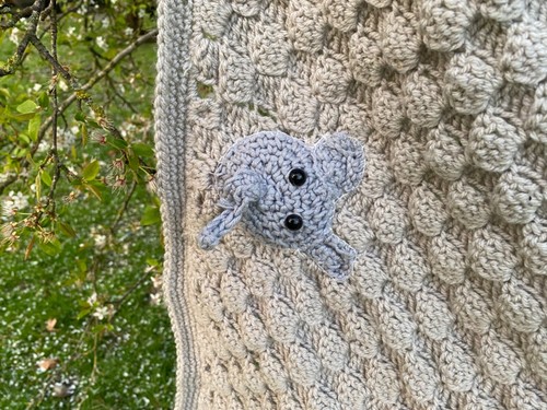 OOAK Handmade Hand Knit Baby Blanket Knitted Animals Farm Zoo Boy Girl Pram Cot - Picture 4 of 12