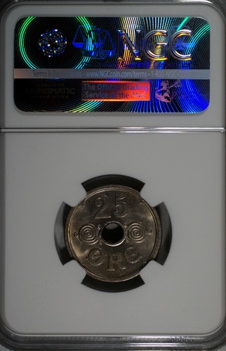25 øre 1938 - NGC MS63 - Picture 2 of 2