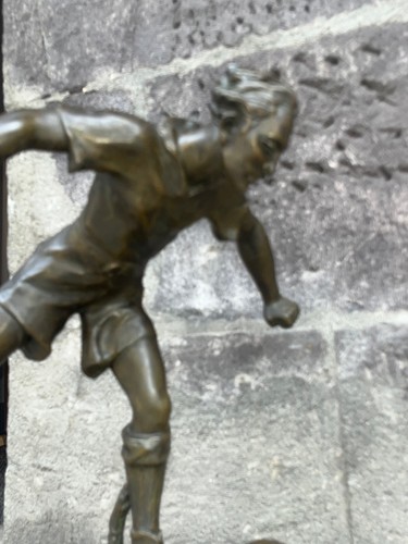 Statue en Régule sur socle en marbre signée LEMOYNE - Photo 6/12