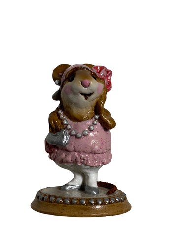 WEE FOREST FOLK M-171 ZELDA Haven 1990 Pink Dress Sparkly