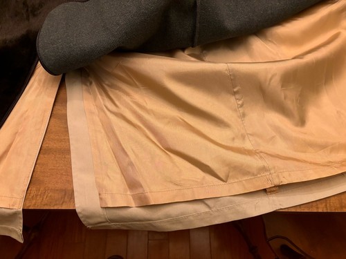 Vintage Bernardo Jacke Herren MED Khaki Auto Übermantel Hellbraun Trenchcoat Mittellang USA - Bild 18 von 18