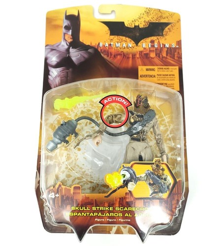 BATMAN BEGINS - Skull Strike Scarecrow Action Figure - MATTEL - Factory Sealed - Picture 1 of 5