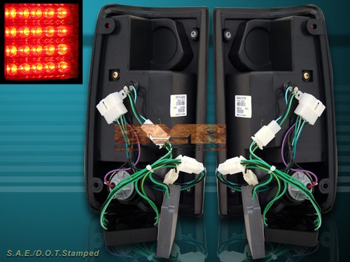 1989-1995 "L.E.D." TAIL LIGHTS LED PAIR RED FOR TOYOTA PICKUP 90 91 92 93 94 - Picture 2 of 2