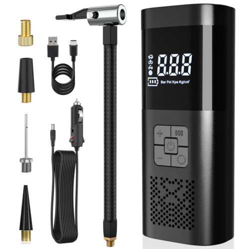 Cordless Electric Scooter Bike Tire Inflator Car Air Compressor Bicycle Pump PSI - Picture 2 of 36