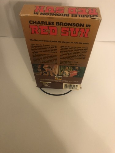 Red Sun (VHS, 1971) Charles Bronson Action Western Video Gems Rare Non-Rental - Picture 4 of 6
