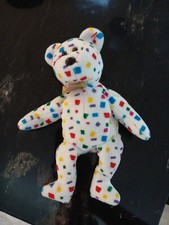 TY Beanie Baby - TY 2K the Bear (8.5 inch) Confetti 1999 Teddy Bear