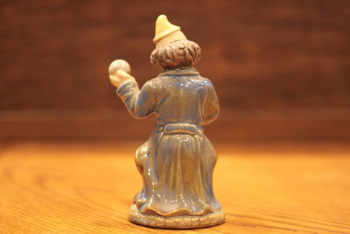 Clown Ceramic Vintage Figurines Juggling Balls Dog Statue Decor Home Colorful Ar - Picture 5 of 8