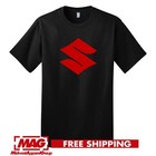Suzuki S Black T-Shirt Sport Bike Gsxr Hayabusa Motorcycle Moto Shirt Tee Motox