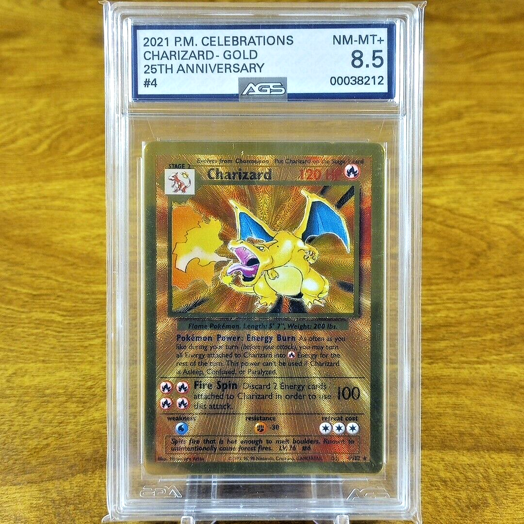 Pokemon Celebrations 25th Anniversary Gold Metal Charizard 4 Pokemon Celebrations 25th Anniversary Gold Metal Charizard 4