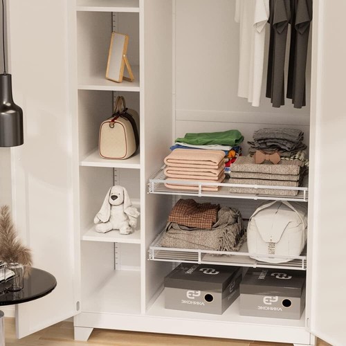 Adjustable Pull Out Pantry Organizer, 22.7''-39.8'' Wide for Kitchen & Bathroom - Picture 5 of 7