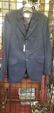 Mens 40 Tall Grand Prix English Hunt Horse Show Riding Coat Navy Blue
