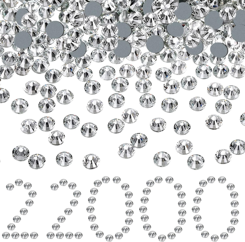 22000 Stck. Kristall Hotfix Strass große Menge flache Rückseite Kristalle Nagel