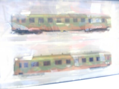 LN6475 Liliput H0 L350023 2er Set Schürzenwagen Tarnanstrich DRG OVP