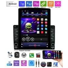 GPS 1 Din HD Touch Screen Car Stereo Radio Multimedia MP5 Player W/Rear Camera