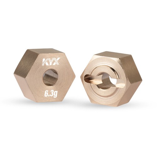 For 1/18 AXIAL UTB18 CAPRA RC Car KYX Brass Hexagonal Hub Adapters Upgrades Set - Picture 7 of 7