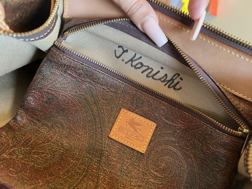Etro Reisetasche Burgund Paisley - Bild 7 von 14