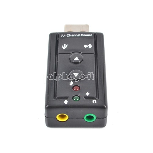 Mini USB 2.0 3D Virtual 12Mbps External 7.1 Channel Audio Sound Card Adapter\ - Photo 2/4