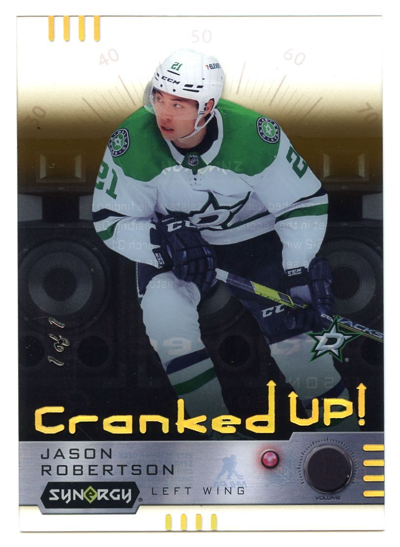 2023-24 Synergy Cranked Up Gold Spectrum #CRJR Jason Robertson 1/1