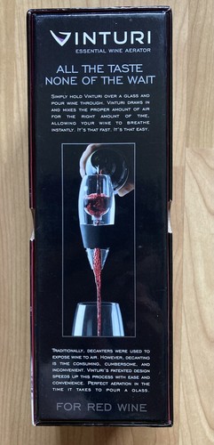 VINTURI ESSENTIAL RED WINE AERATOR NO DRIP STAND FILTER SCREEN BRAND NEW IN BOX - Picture 7 of 8