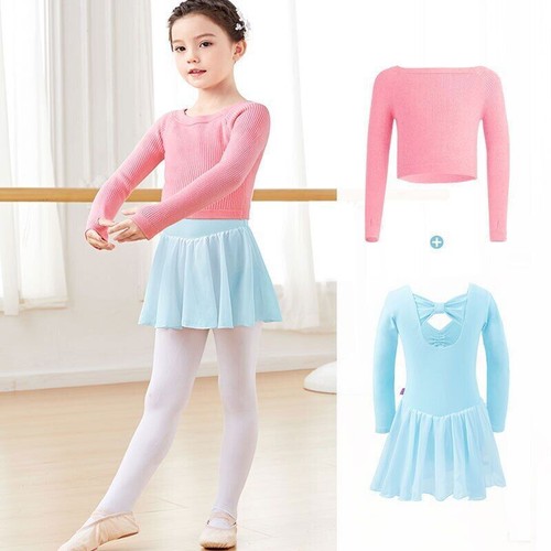 Ballet Top Girls Ballet Sweater Kids Dance Knitwear Sweater Warm Thermal Dance - Picture 22 of 47