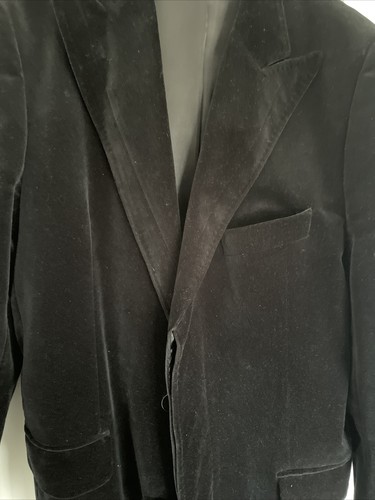 BLACK FAUX SUEDE LONG JACKET ZARA MAN L / M WINTER XMAS SMART WORK EVENING PARTY - Picture 6 of 10