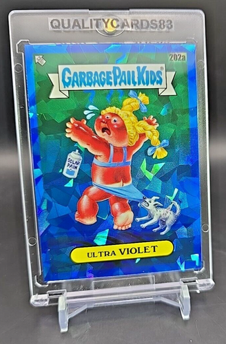 ULTRA VIOLET BLUE CRACKED ICE REFRACTOR WITH CASE GARBAGE PAIL KIDS - Picture 3 of 5