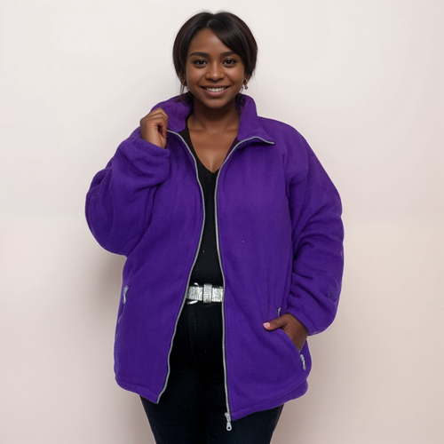 ROCKTHOSECURVES WOMENS FLEECE JACKET ZIP UP THICK POLAR FLEECE PLUS SIZE - Picture 20 of 27