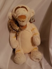 Disney Store 18  TIGGER Winnie the Pooh Christmas Cream Gold Bow NEW plush