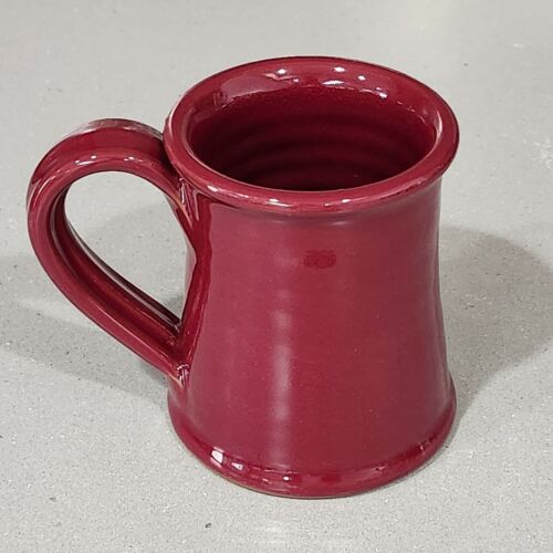 Deneen Pottery Otters Pond Bed & Breakfast Orcas Island Burgundy Mug Cup - Picture 3 of 9