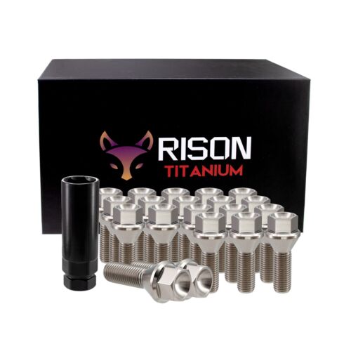Rison Titanium Lug Bolts GR5 Titanium Wheel Lug Bolt for BMW M12/M14 Bolt 20PCS - Picture 70 of 83