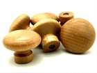 BEECH KNOBS 40mm antiqued crackled cupboard door cabinet drawer wood knob (259)