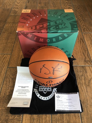 DERRICK ROSE SIGNED NBA OFFICIAL GAME BASKETBALL BALL UDA UPPER DECK COA - Picture 2 of 13