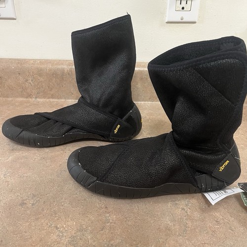 Stivali Vibram Furoshiki Shearling Mid Wrap neri da donna taglia 38-39 7-8 Small - Foto 7 di 15