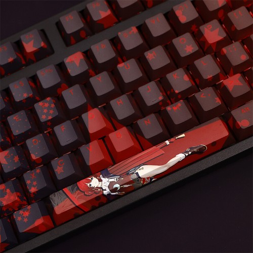 Games Wuthering Waves Danjin PBT Keycap Set Cherry MX 108 Key Only Keycaps Stock - Picture 4 of 11