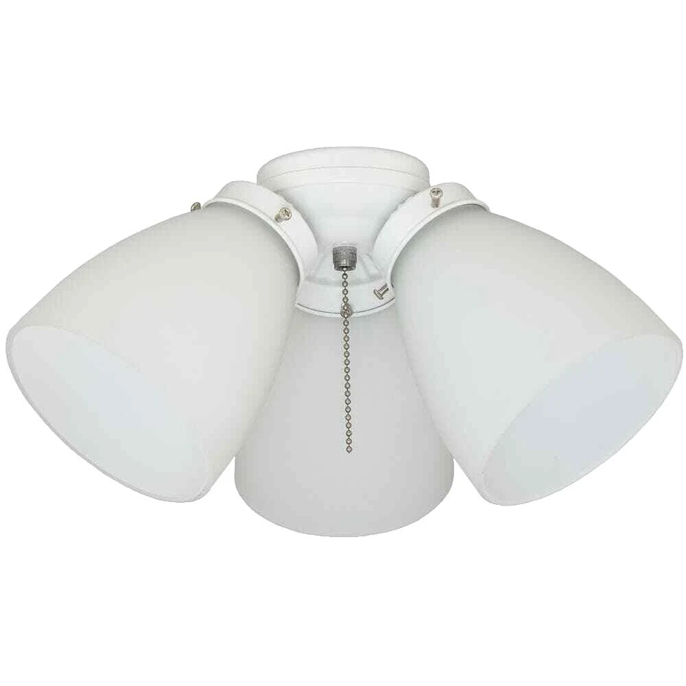 White Plastic LED Ceiling Fans
