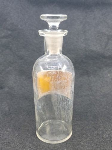 Antique Whitall Tatum Co Glass Apothecary Bottle Pharmacy Sunken Label Medicine - Picture 3 of 5