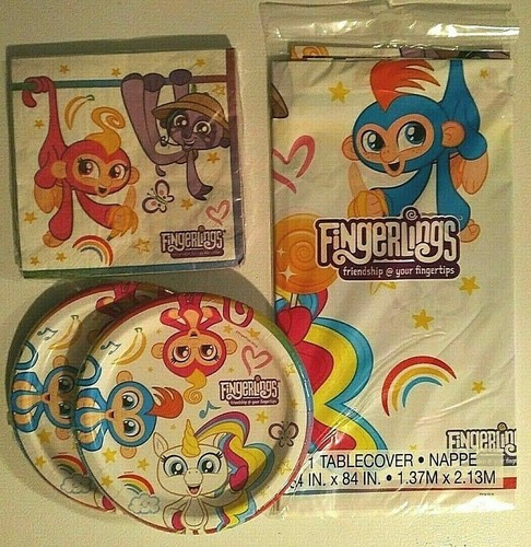 Kit de decoraciones de suministros de fiesta de cumpleaños FINGERLINGS para 16 GRATIS EE. UU. Envío - Imagen 5 de 6